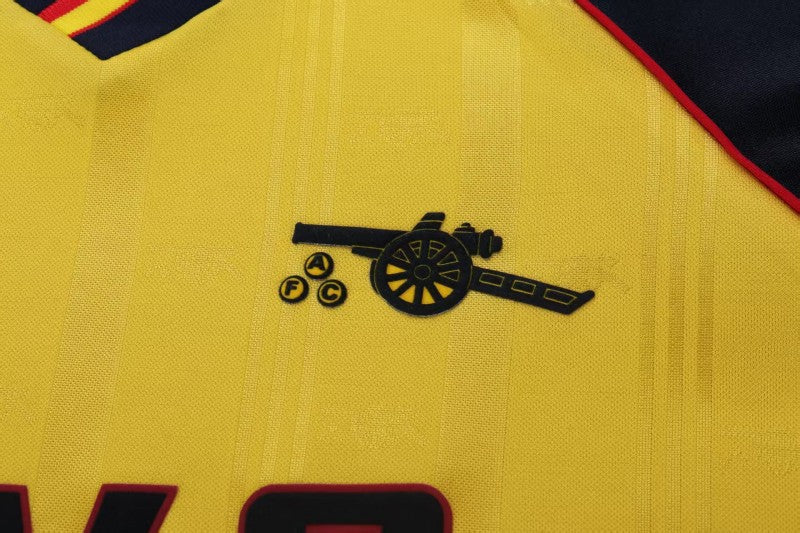 Retro Kids 88/90 Arsenal Yellow Away Shirt