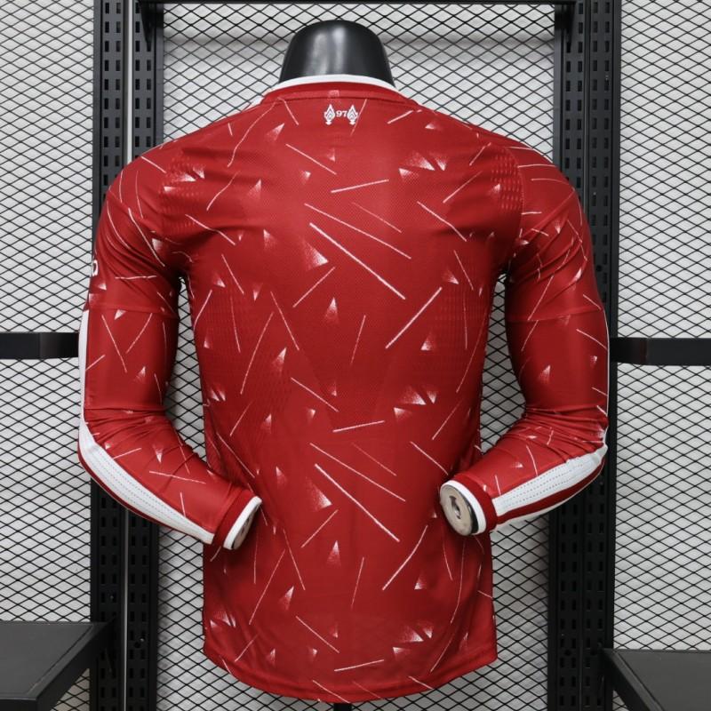 Player Version 26/27 Liverpool Red Lightning Fragment Long Sleeve Home Shirt