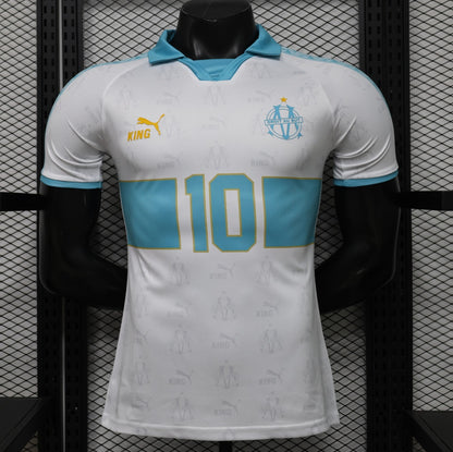 Player Version 26/27 Olympique de Marseille White with Sky Blue Special Edition Shirt