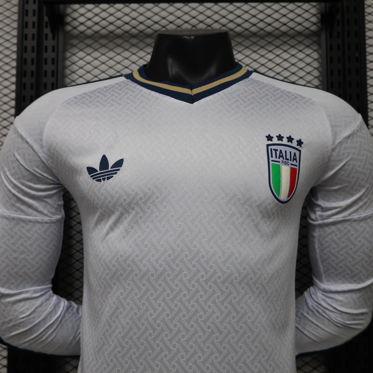 Player Version 2026 Italy Away White  Long Sleeve Shirt