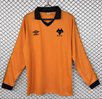 Retro 80/81 Wolverhampton Wanderers Home Long Sleeve Shirt