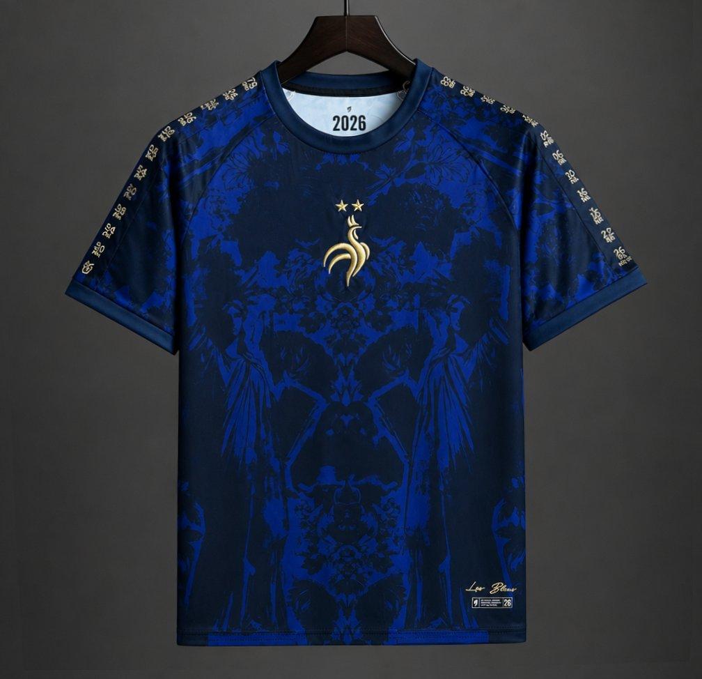 2026 France 'Les Bleus' Heritage Football Navy Shirt