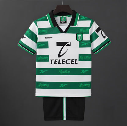 Retro 99/00 Kids Sporting Lisbon Home Shirt