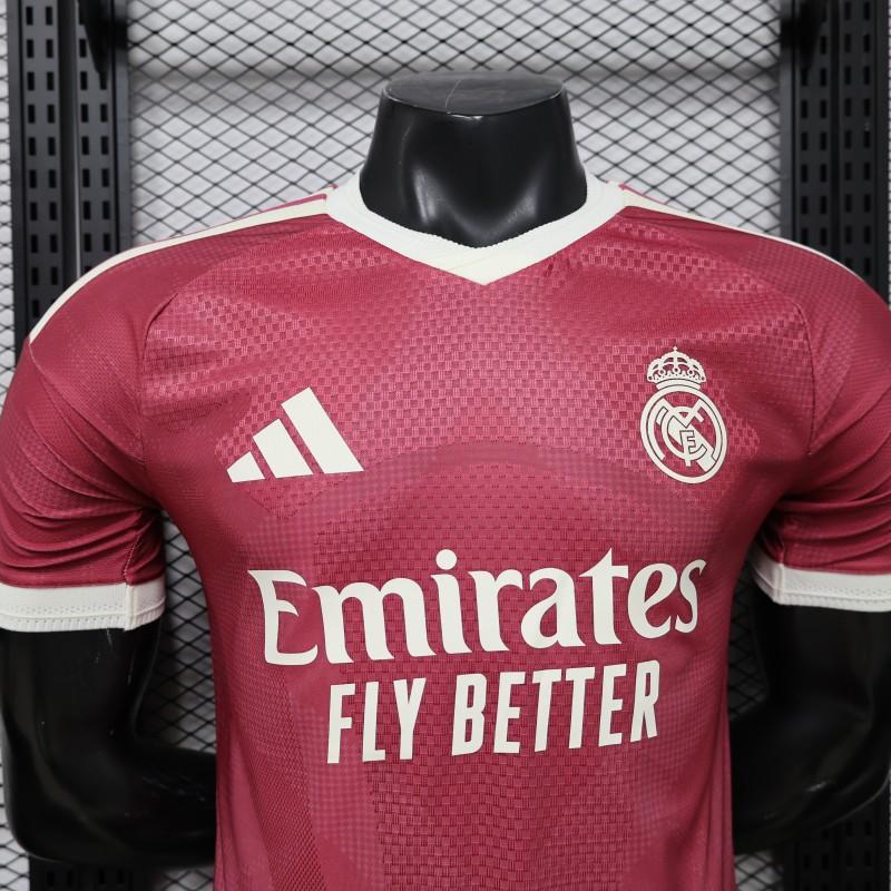 Player Version 26/27 Real Madrid Third Burgundy Red Shirt