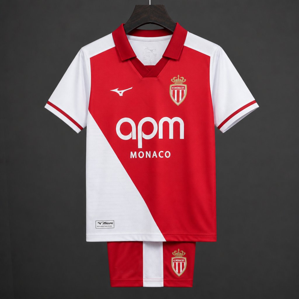 26/27 Kids AS Monaco Home Shirt