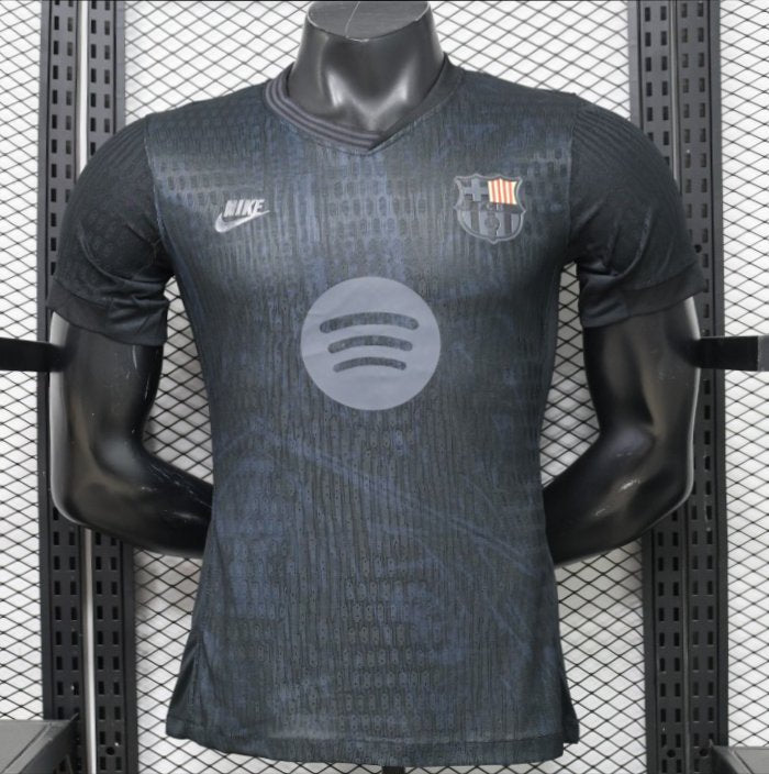 Player Version 26/27 FC Barcelona All-Black with Spotify Sponsor Special Edition Shirt