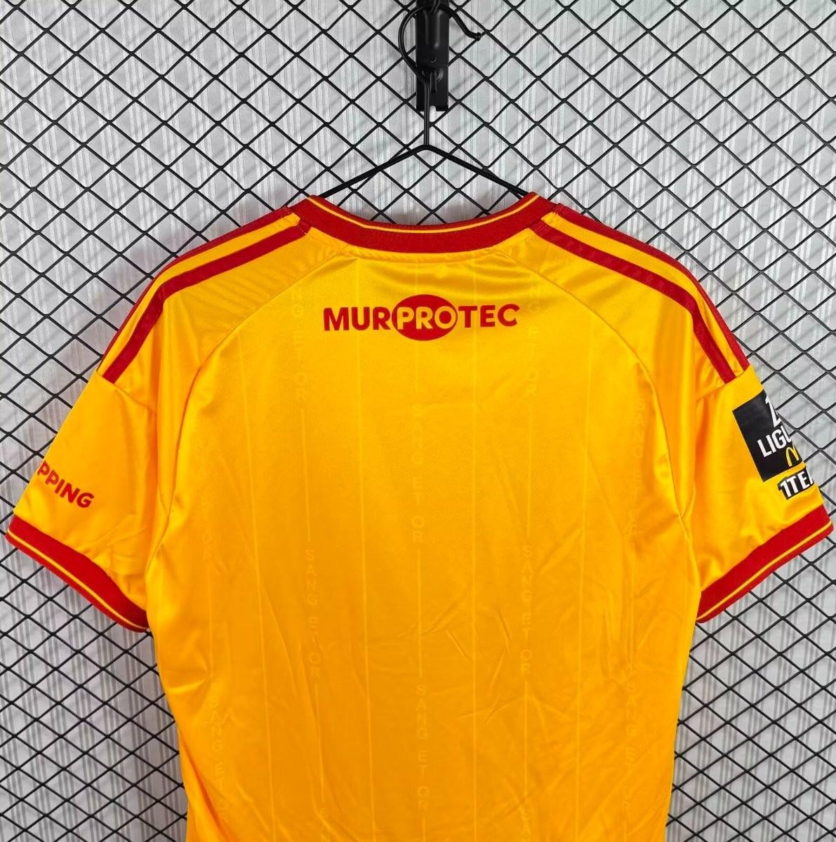 26/27 RC Lens Home Yellow Red Shirt