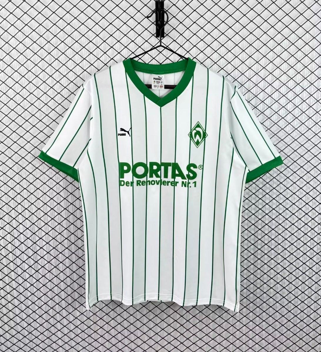 26/27 Werder Bremen White & Green Pinstripe  Vintage 2012/13  Remake Shirt