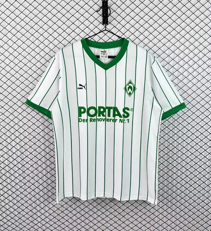 26/27 Werder Bremen White & Green Pinstripe  Vintage 2012/13  Remake Shirt