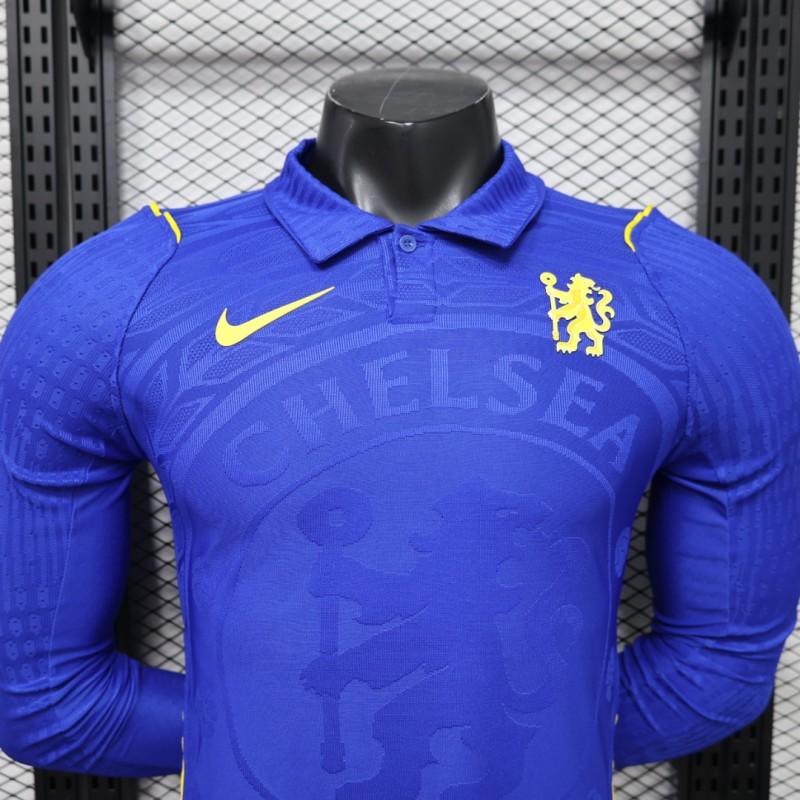 Player Version 26/27 Chelsea Home Polo Collar Long Sleeve Shirt