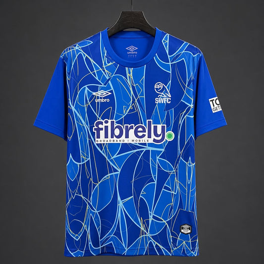 26/27 Sheffield Wednesday Blue with Abstract Pattern Home Shirt