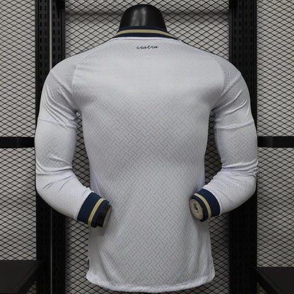 Player Version 2026 Italy Away White  Long Sleeve Shirt