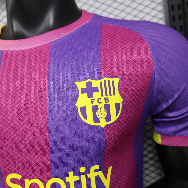 Player Version 26/27 FC Barcelona Third Purple Pink Yellow Stripe  Shirt