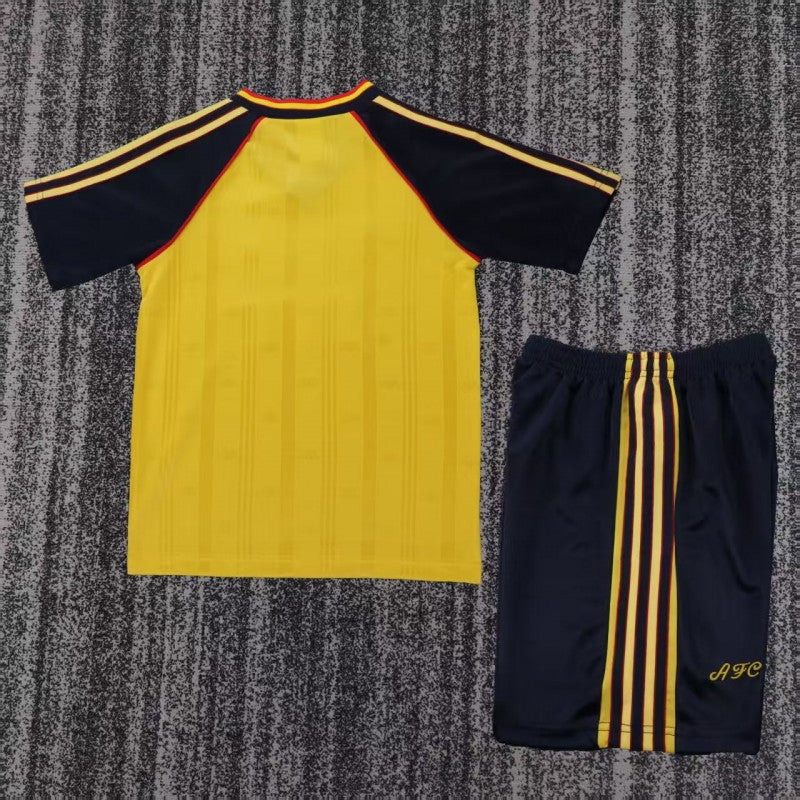 Retro Kids 88/90 Arsenal Yellow Away Shirt