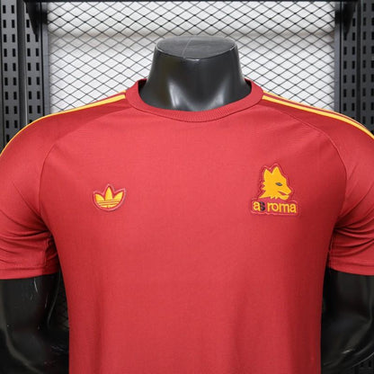 Player Version 2026 AS Roma x Adidas Originals Retro Deep Red Home Shirt