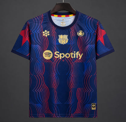26/27 Barcelona Pre-Match Dark Blue/Red/Gold Shirt