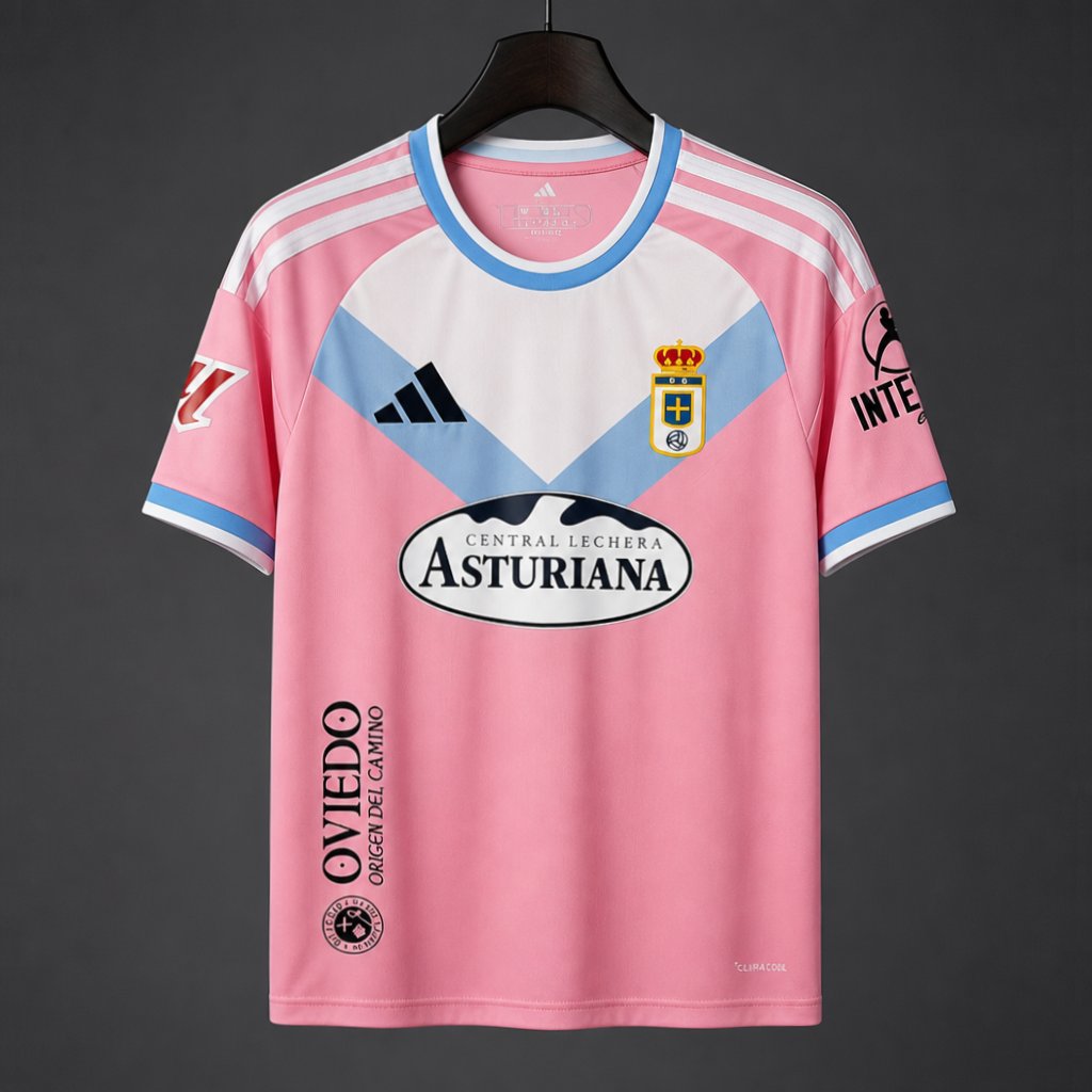 26/27 Real Oviedo Away Pink Shirt