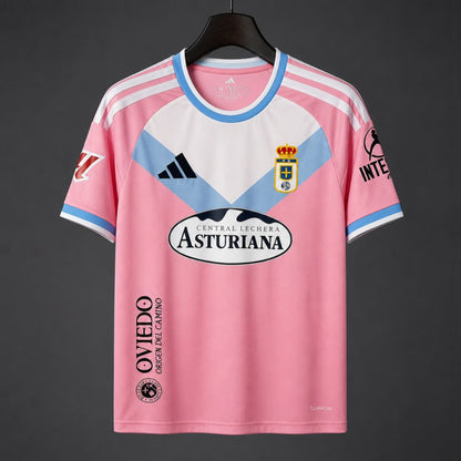 26/27 Real Oviedo Away Pink Shirt