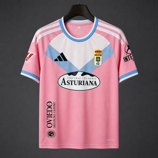 26/27 Real Oviedo Away Pink Shirt