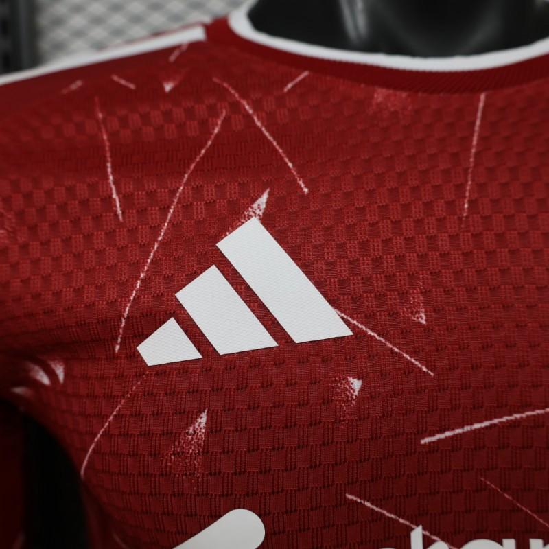 Player Version 26/27 Liverpool Red Lightning Fragment Long Sleeve Home Shirt