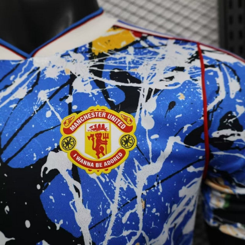 Player Version 26/27 Manchester United Multicolor Paint Splash Art Special Edition Shirt