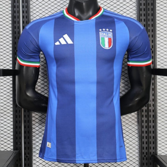 2026 Player Version Italy Blue with Tonal Vertical Stripes Shirt