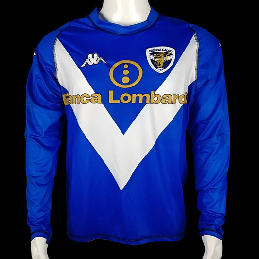 Retro 03/04 Brescia Away Blue Long Sleeve Shirt