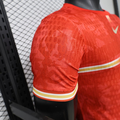 Player Version 2026 England Away Red with Gold Lion  Special Edition Shirt
