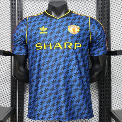 Player Version 2026 Manchester United Blue with Black  Away Shirt
