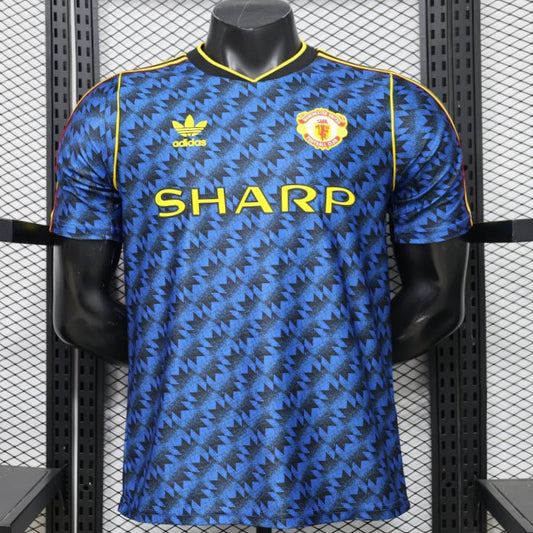 Player Version 2026 Manchester United Blue with Black  Away Shirt