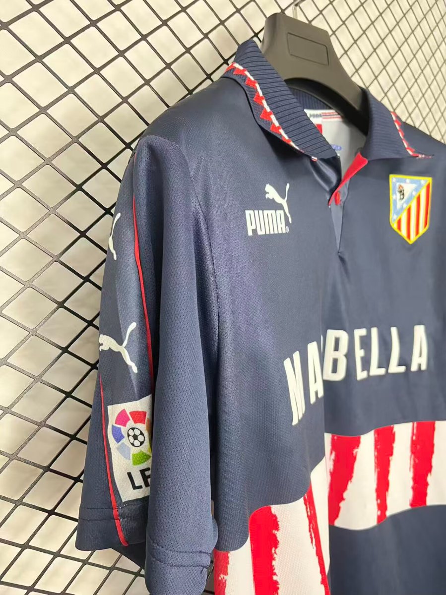 Retro 97/98 Atletico Madrid Away Navy Shirt