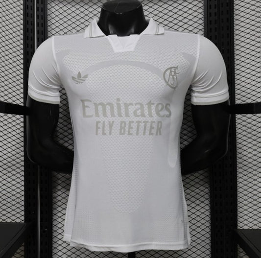 Player Version 26/27 Real Madrid All-White Tonal 125th Anniversary Shirt