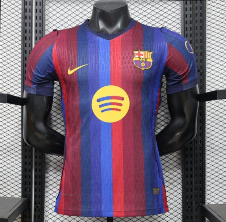 Player Version 26/27 FC Barcelona Deep Blue & Red Stripe  Home Shirt