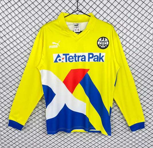 Retro 93/96 Frankfurt Away Yellow Long Sleeve Shirt