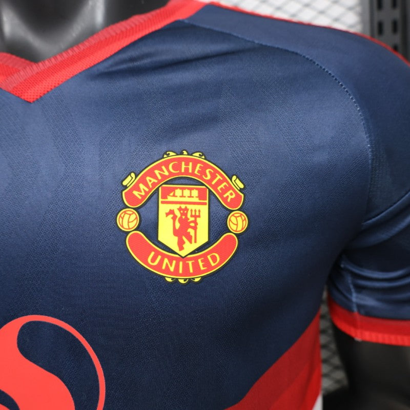Player Version 26/27 Manchester United Navy & White V-Panel Away Shirt