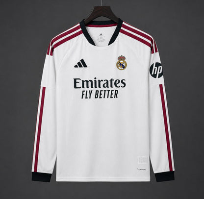 26/27 Real Madrid Home Long Sleeve Shirt