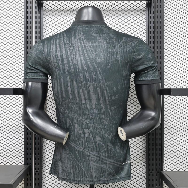 Player Version 26/27 FC Barcelona Dark Olive Green with Grunge Graffiti Third Shirt