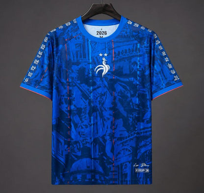 2026 France 'Les Bleus' Heritage Football Blue Shirt