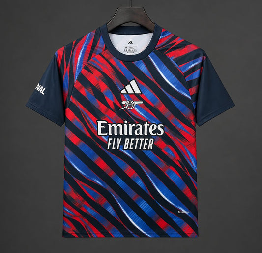 26/27 Arsenal Navy Blue Brushstroke Pattern Pre-match Shirt