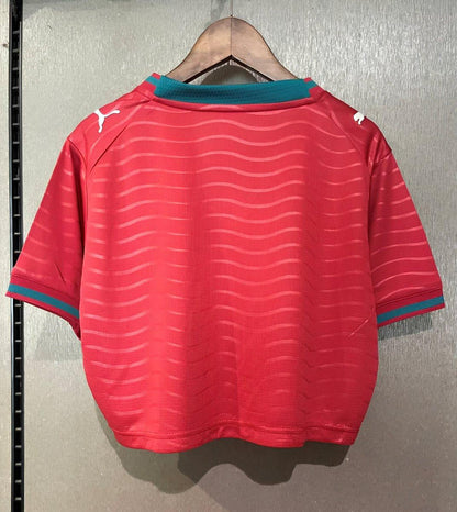 2026 Portugal Home Women Cropped Shirt