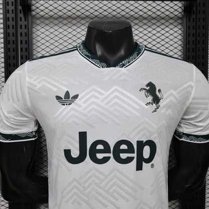 Player Version 26/27 Juventus White with Dark Green Special Edition Shirt
