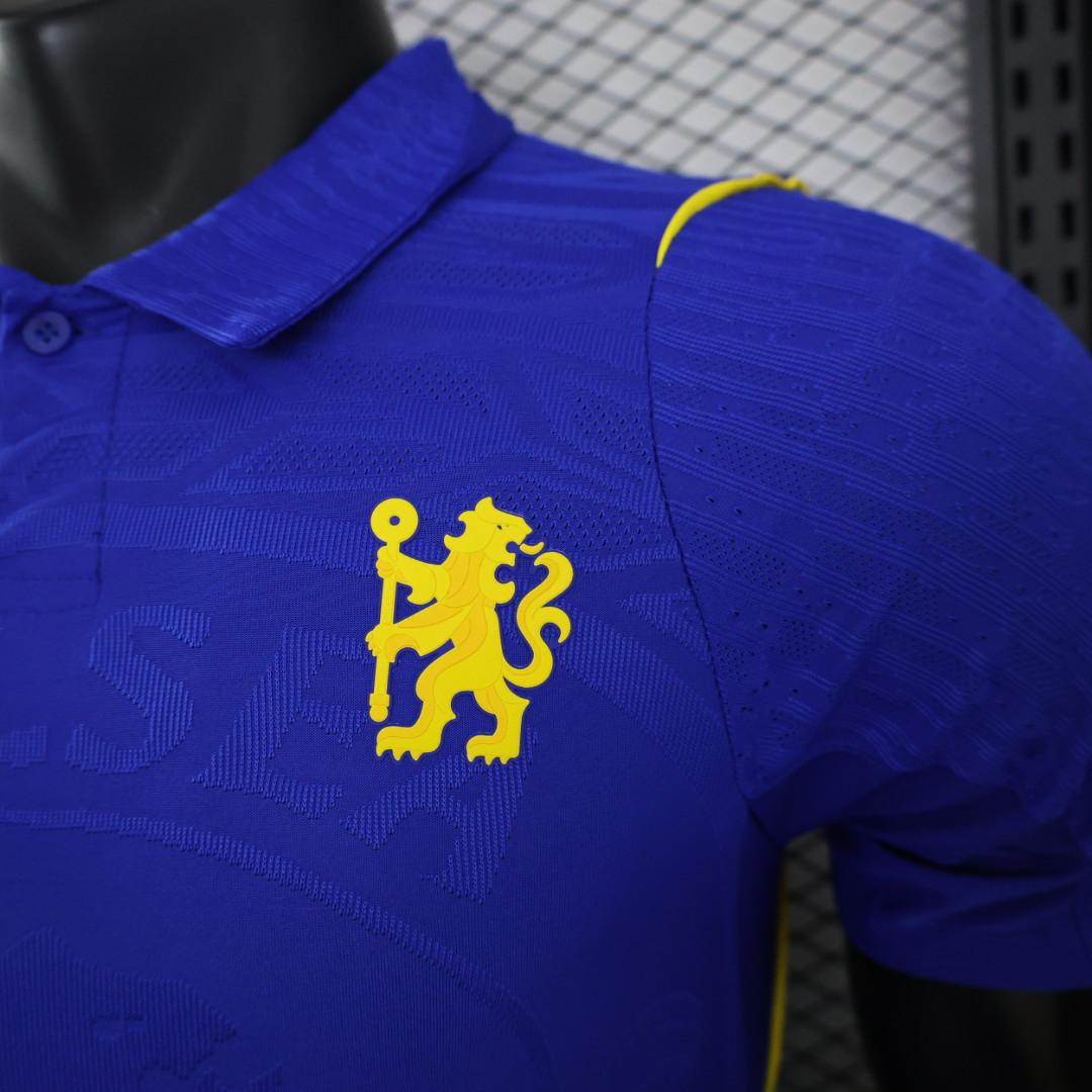 layer Version 26/27 Chelsea FC Royal Blue Polo Collar Home Shirt