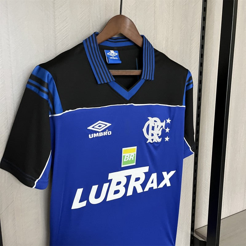 99/00 Retro Flamengo Goalkeeper Blue Shirt