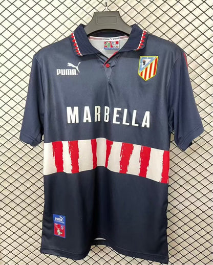 Retro 97/98 Atletico Madrid Away Navy Shirt