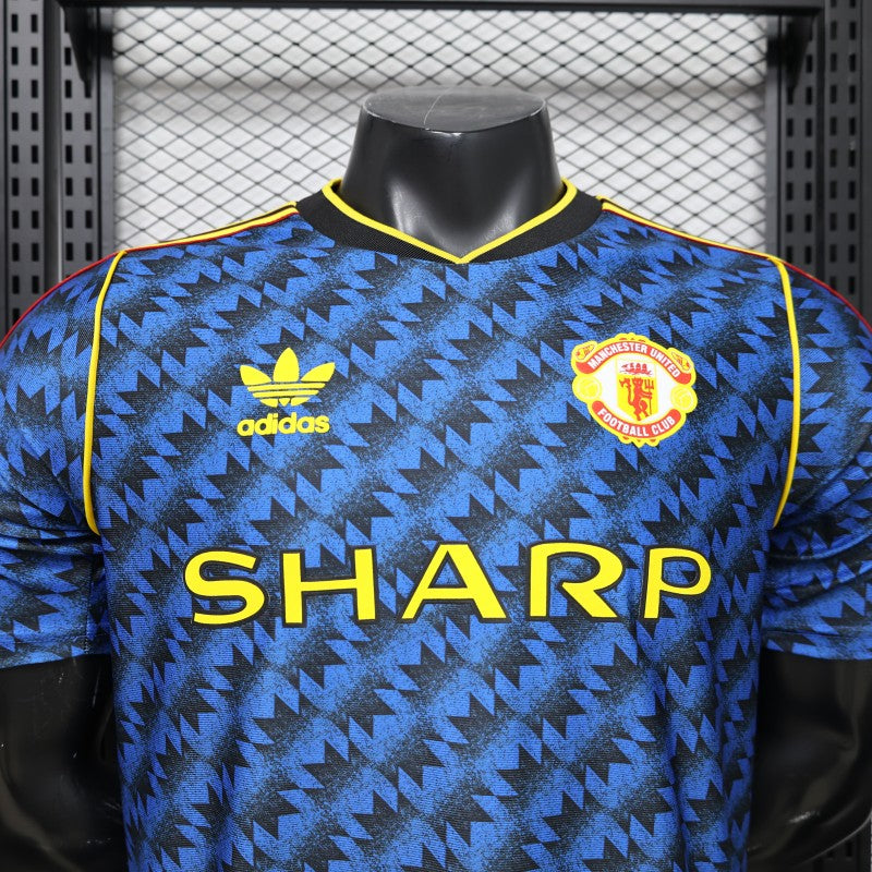 Player Version 2026 Manchester United Blue with Black  Away Shirt