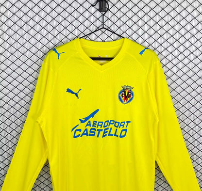 Retro 08/09 Villarreal CF Home Long Sleeve Shirt
