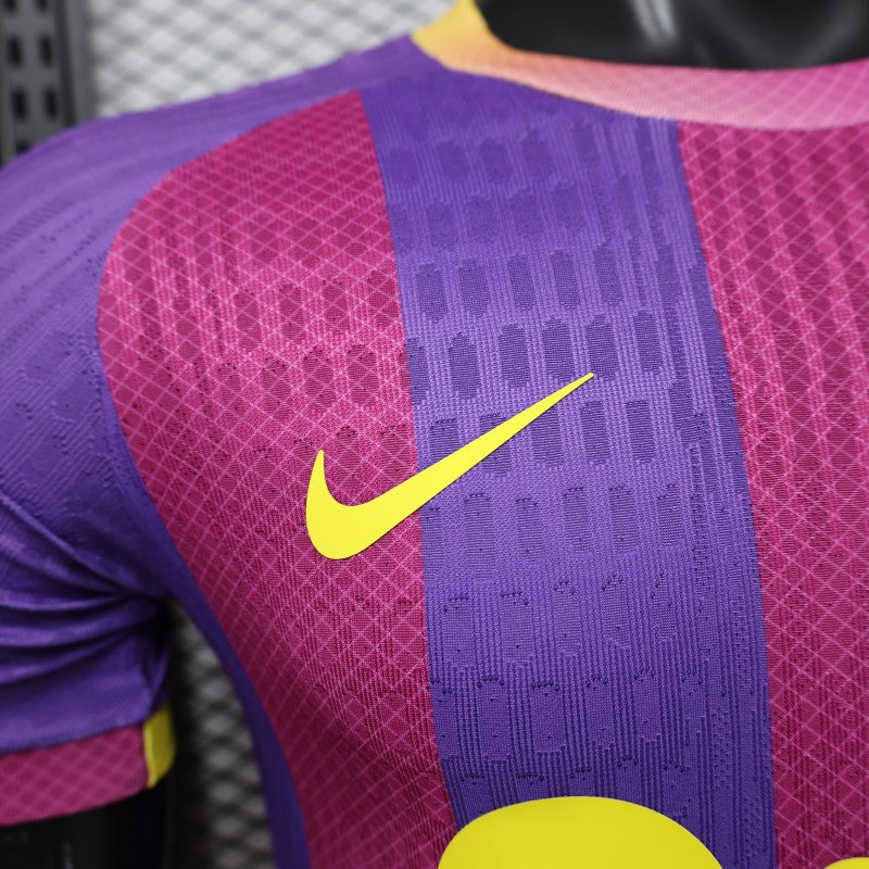 Player Version 26/27 FC Barcelona Third Purple Pink Yellow Stripe  Shirt
