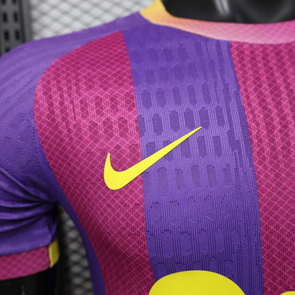 Player Version 26/27 FC Barcelona Third Purple Pink Yellow Stripe  Shirt