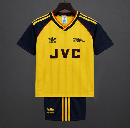 Retro Kids 88/90 Arsenal Yellow Away Shirt