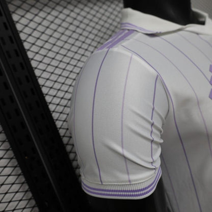 Player Version 26/27 Real Madrid Home White with Purple Pinstripe Shirt